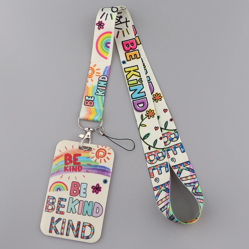 Sublimation School Office ID Card Holder Neck Strap for Girls