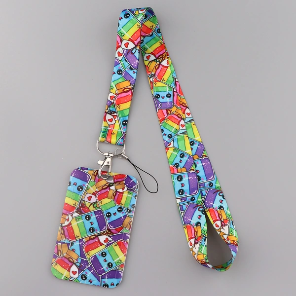 Sublimation School Office ID Card Holder Neck Strap for Girls