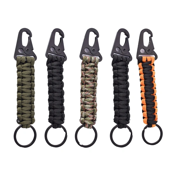 Outdoor Multifunction Survival Emergency Carabiner Rope Lanyard