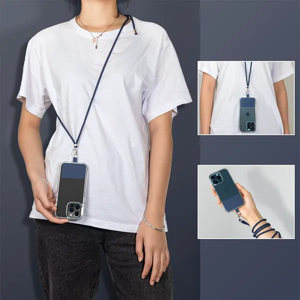 Smartphone Patch Strap Tab Lasso Tether Round Rope Phone Lanyard