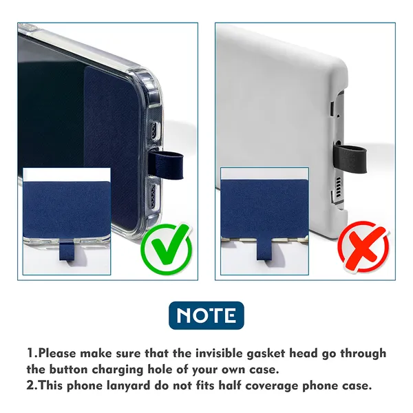 Smartphone Patch Strap Tab Lasso Tether Round Rope Phone Lanyard