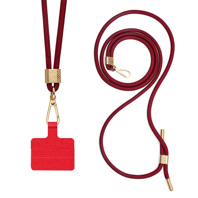 Customized Crossbody Neck Strap Tether Round Mobile Phone Lanyard