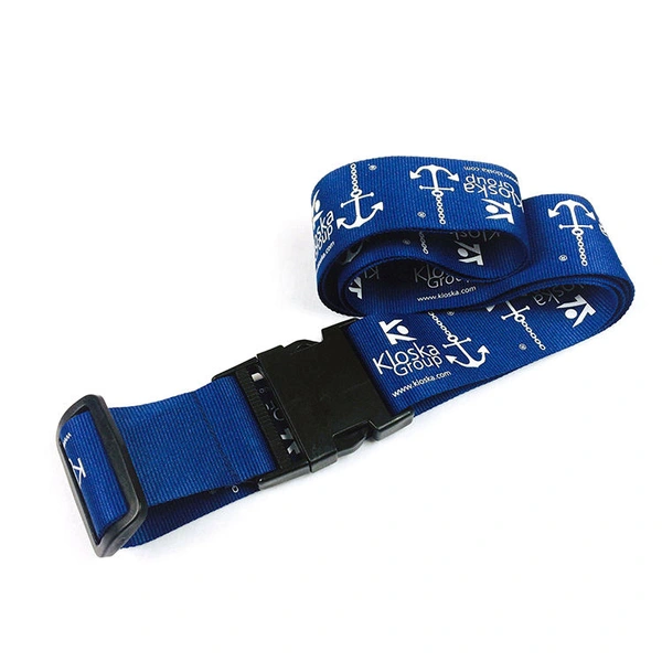 Customized Logo Travel Luggage Belt Luggage Strap for Suitcase