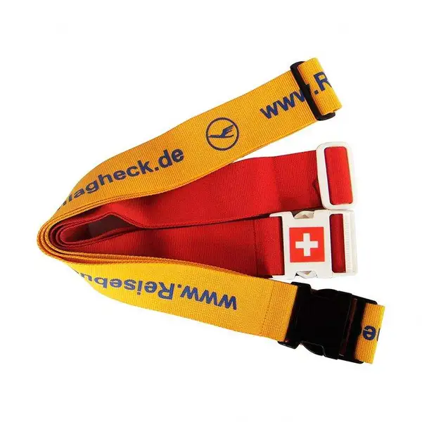 Customized Logo Travel Luggage Belt Luggage Strap for Suitcase