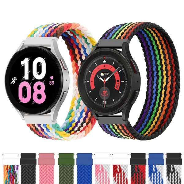 20mm 22mm Braided Watch Band Watch Strap for Samsung Galaxy Watch 5/4