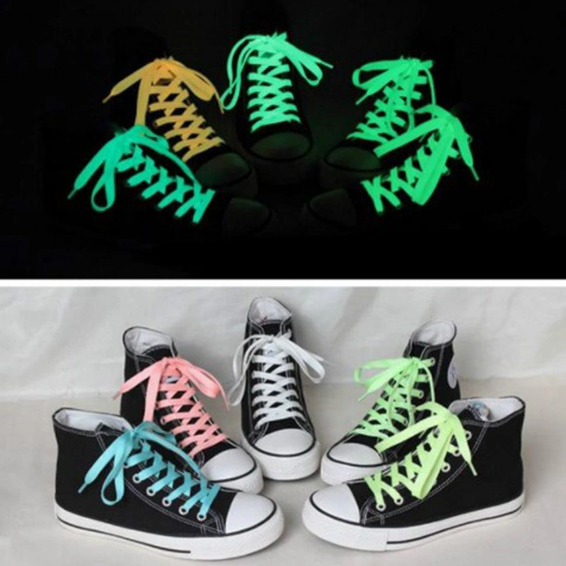 60-80-100-120cm Stylish Luminous Shoelace for Flat Canvas Shoes 