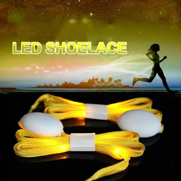 Glow In Dark Flashing Shoe Lace Promotional Light Up Led Shoelace