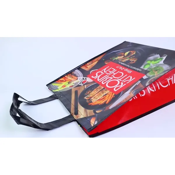 Custom Print Logo Reusable Promotional PP Woven Tote Shopping Bag