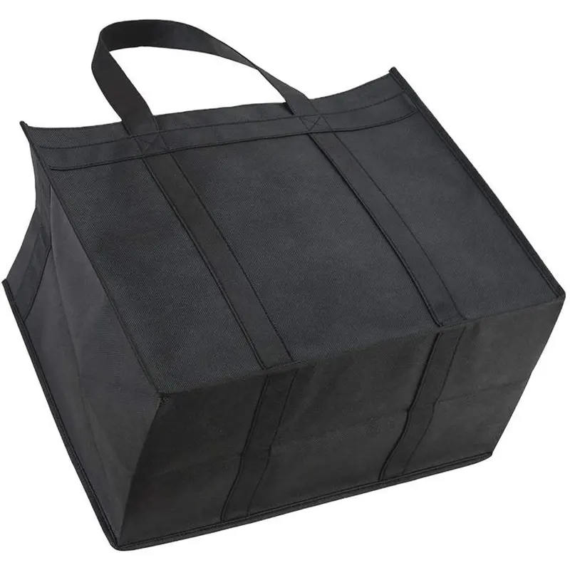 Reusable Grocery Bags Stands Upright Foldable Tote Non-woven Bags