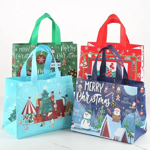 Custom PP Laminated Non Woven Shopping Bag Tote Grocery Bag