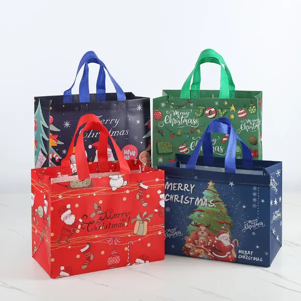 Custom PP Laminated Non Woven Shopping Bag Tote Grocery Bag