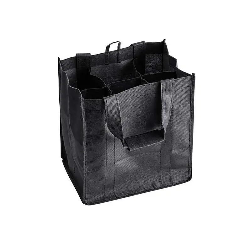 Custom Promotional 6 Storage Bottle Wine Tote Non Woven Bags