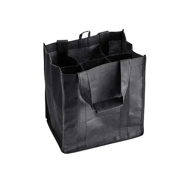 Custom Promotional 6 Storage Bottle Wine Tote Non Woven Bags
