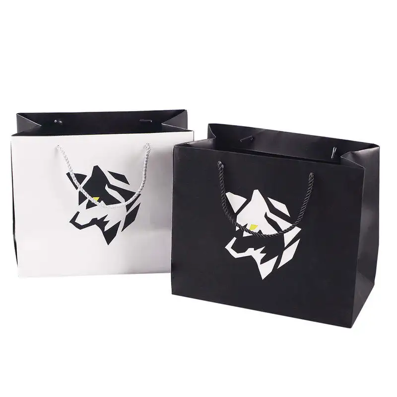 Custom Luxury Kraft Gift Shopping Paper Bags