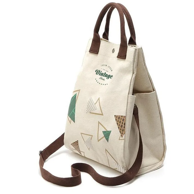 Fashion Customized Logo Canvas Bag Tote Shopping Bag Cotton Canvas Bag