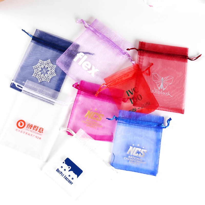 Mesh Storage Bag Drawstring Gift Pouch Bag