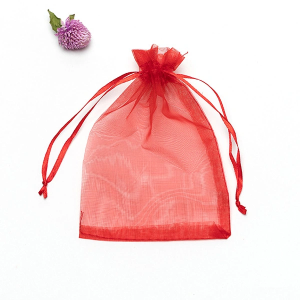 Mesh Storage Bag Drawstring Gift Pouch Bag
