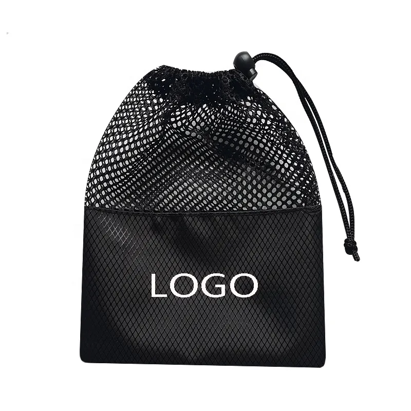 Solid Mesh Bag Drawstring Packaging Small Pouch