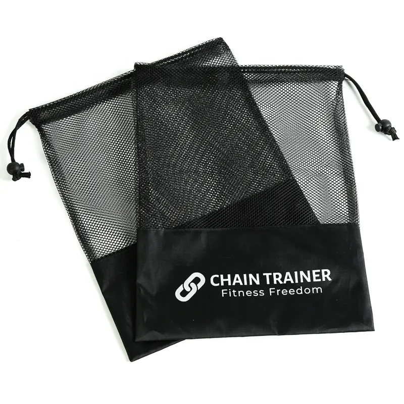 Solid Mesh Bag Drawstring Packaging Small Pouch