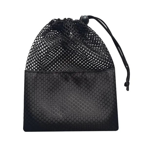 Solid Mesh Bag Drawstring Packaging Small Pouch