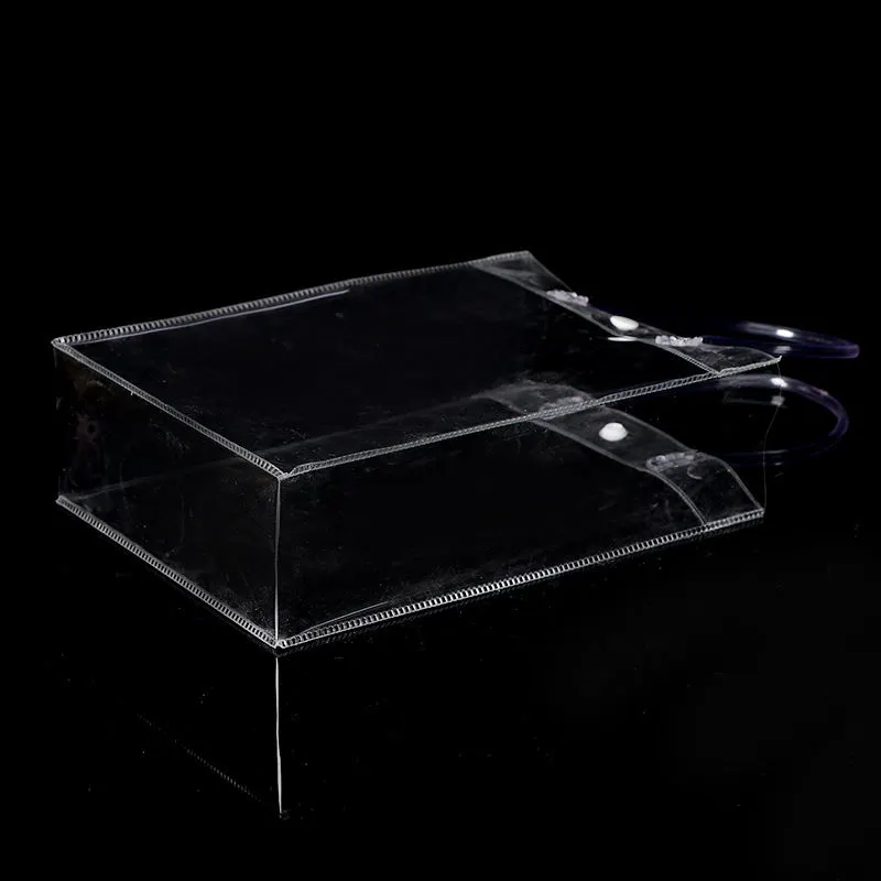 Transparent Clear Handle PVC Gift Packaging Customized Shopping Bags