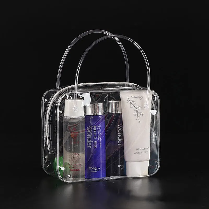 Transparent Clear Handle PVC Gift Packaging Customized Shopping Bags