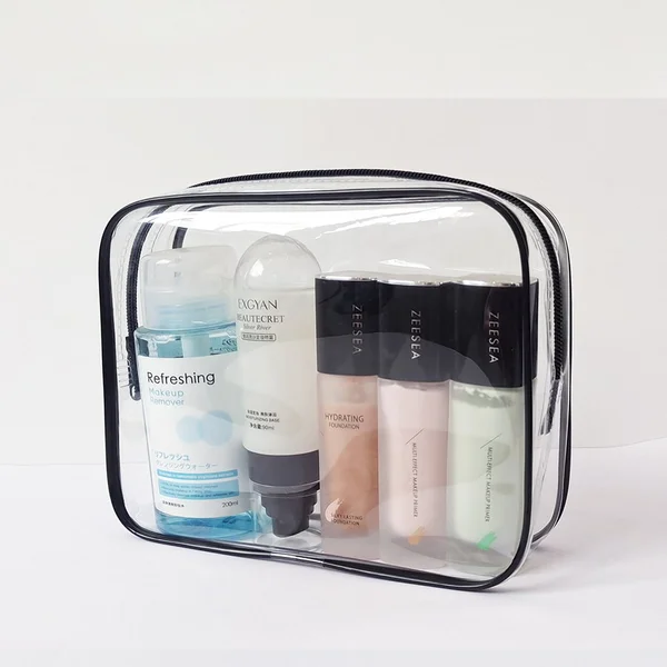 Makeup Organizer Transparent PVC Cosmetic Bag Travel Toiletries Bag
