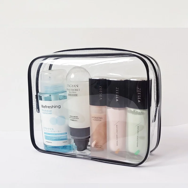 Makeup Organizer Transparent PVC Cosmetic Bag Travel Toiletries Bag