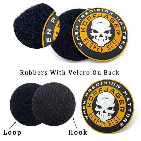 Custom Designer Silicone 3D Hook PVC Brand Logo Velcroc Patch