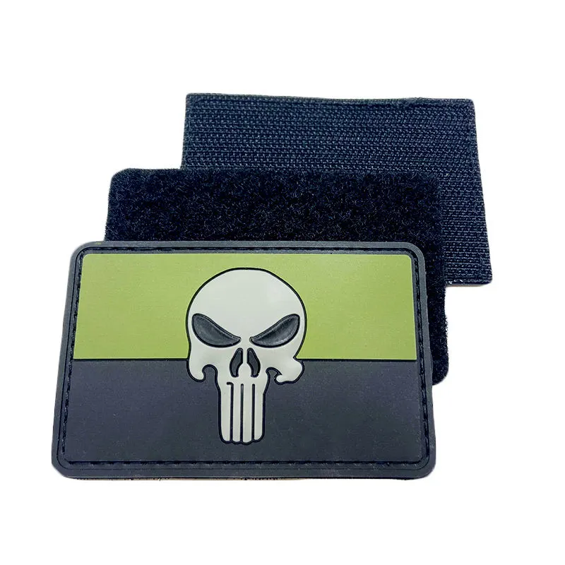 Custom Designer Silicone 3D Hook PVC Brand Logo Velcroc Patch