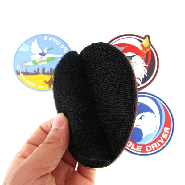 Custom 3D Heat Transfer Silicone Label Embossed Logo Pvc Rubber Patch