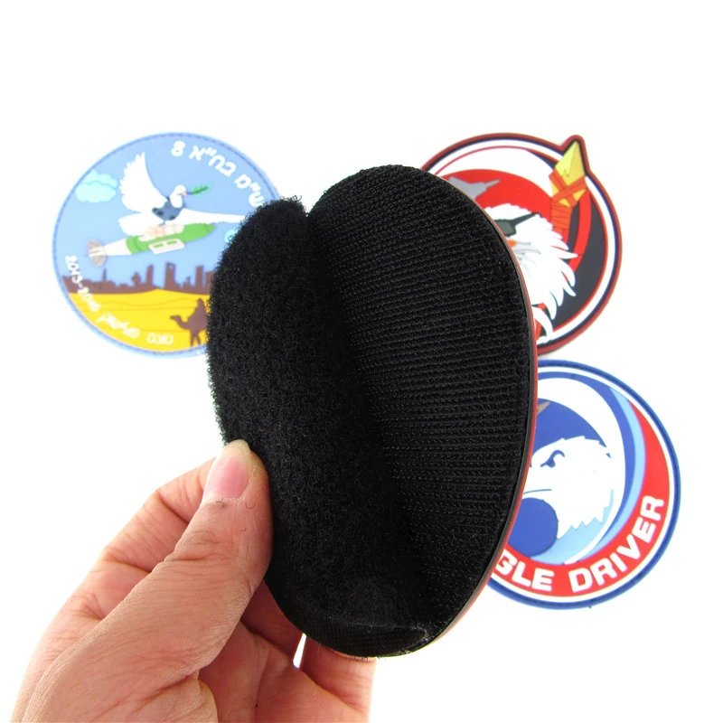 Custom 3D Heat Transfer Silicone Label Embossed Logo Pvc Rubber Patch