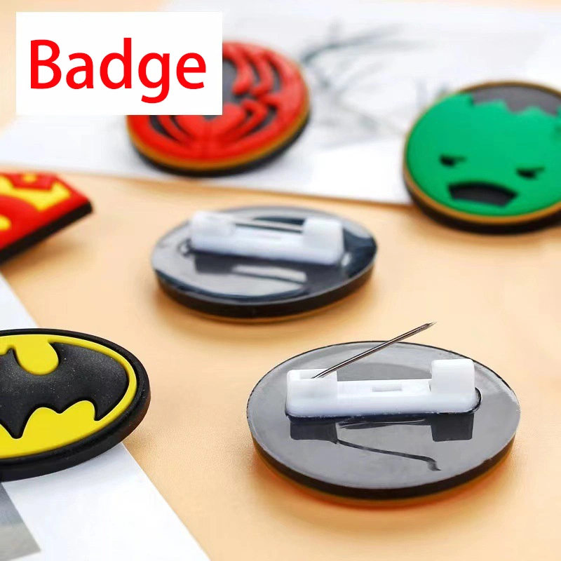 Promotional Soft 3D Cartoon Brooch Rubber Badge