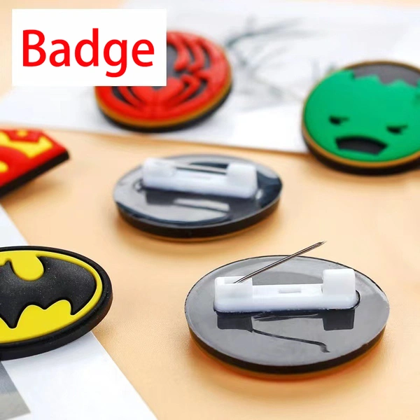 Promotional Soft 3D Cartoon Brooch Rubber Badge