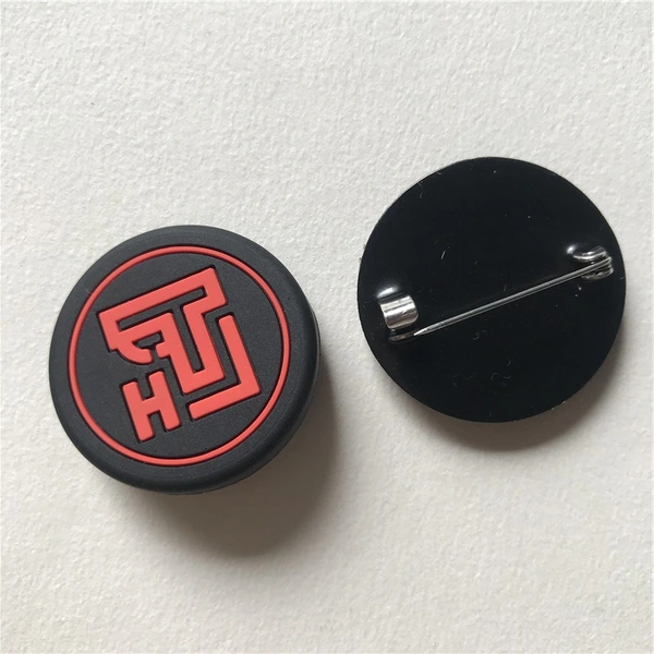 Promotional Soft 3D Cartoon Brooch Rubber Badge