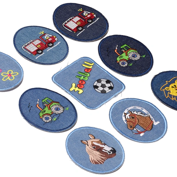 Iron on Sew on Denim Repair Patch for Clothing Children DIY Patches