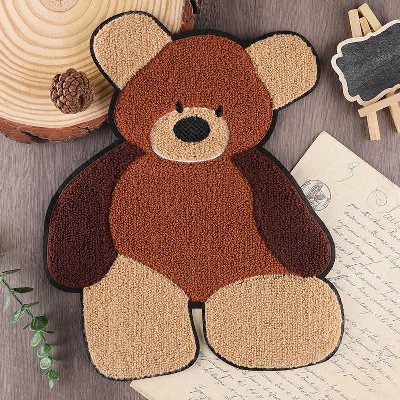 Super Large Soft Sew on Towel Chenille Bear Patch