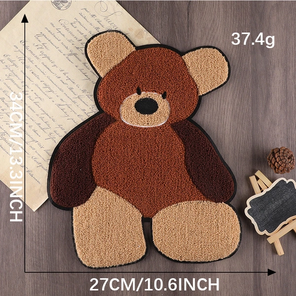 Super Large Soft Sew on Towel Chenille Bear Patch