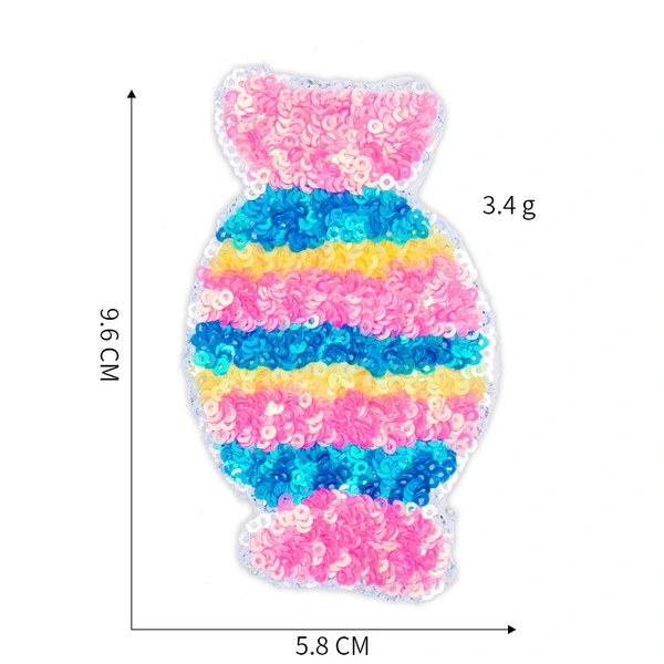 Shining Sequins Candy Cake Ice Cream Dessert Patch