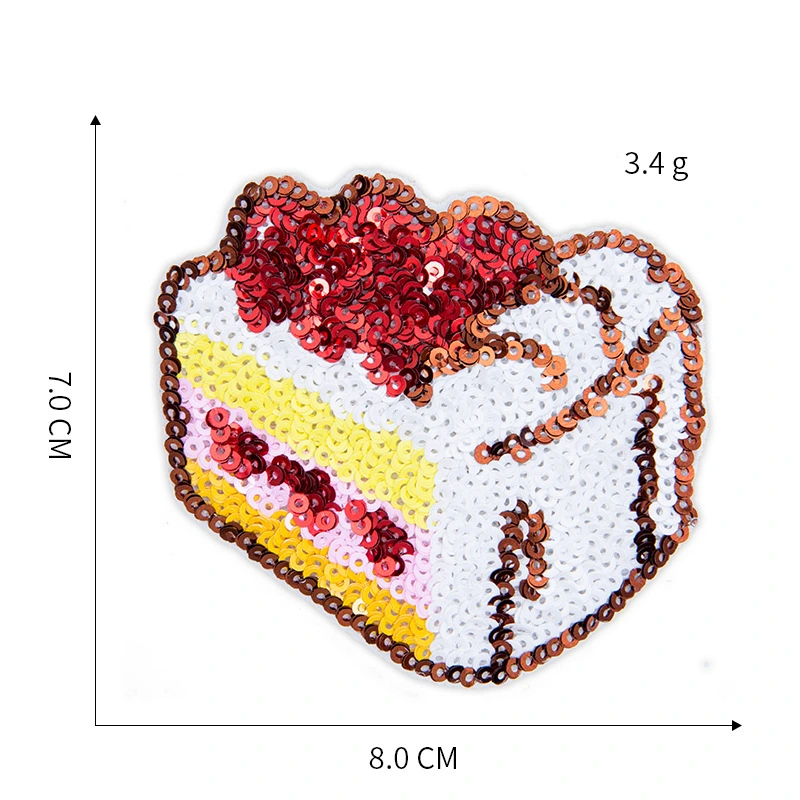 Shining Sequins Candy Cake Ice Cream Dessert Patch