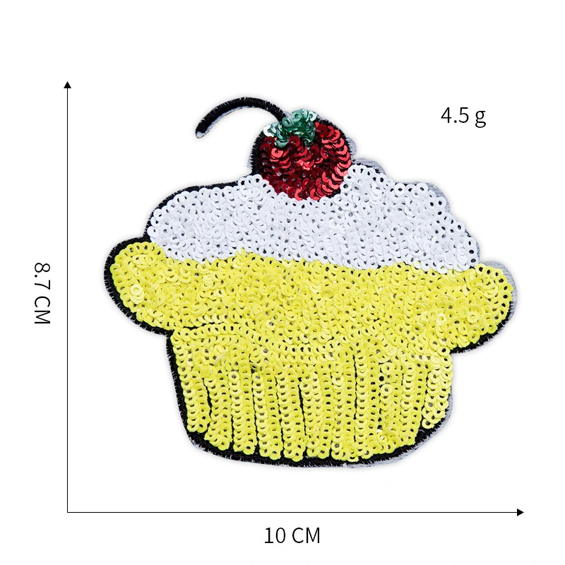 Shining Sequins Candy Cake Ice Cream Dessert Patch