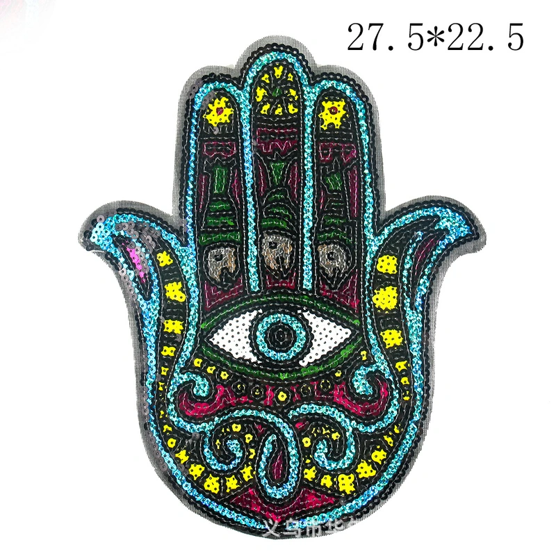 New Sequins Hand Eyes Icon Patch For Clothes Garment Accessories DIY