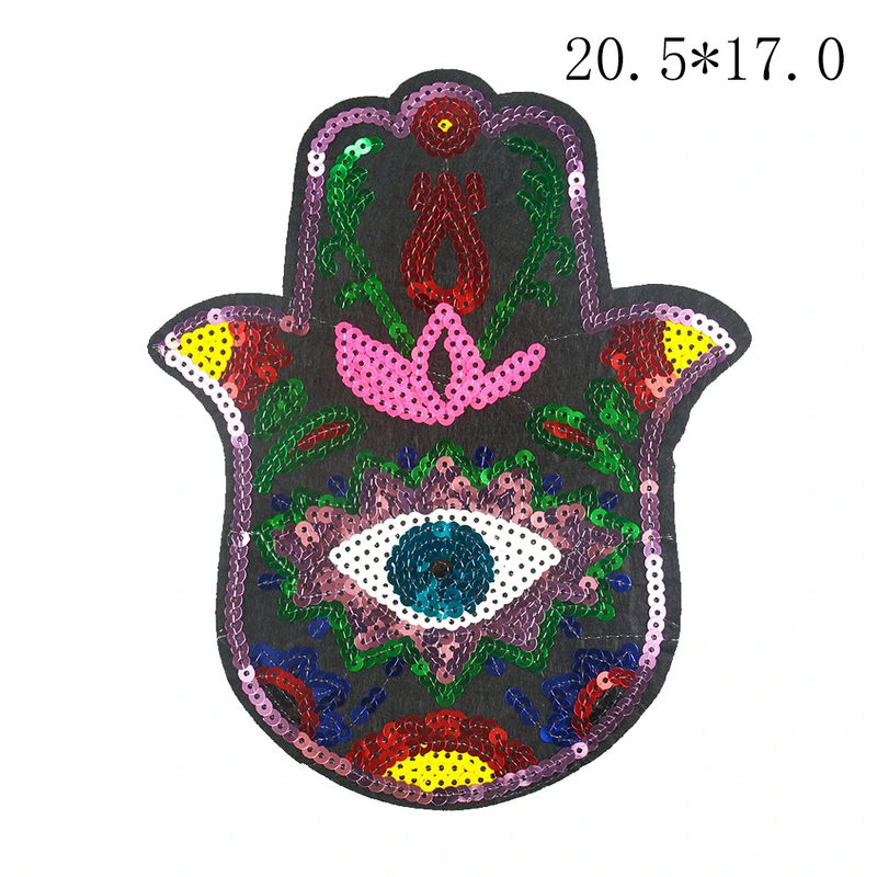 New Sequins Hand Eyes Icon Patch For Clothes Garment Accessories DIY