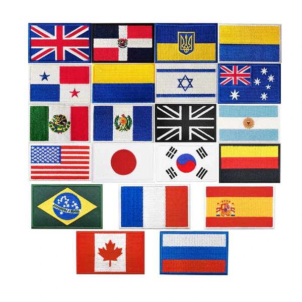 Tactical Combat Military Country Flag Hook and Loop Patch