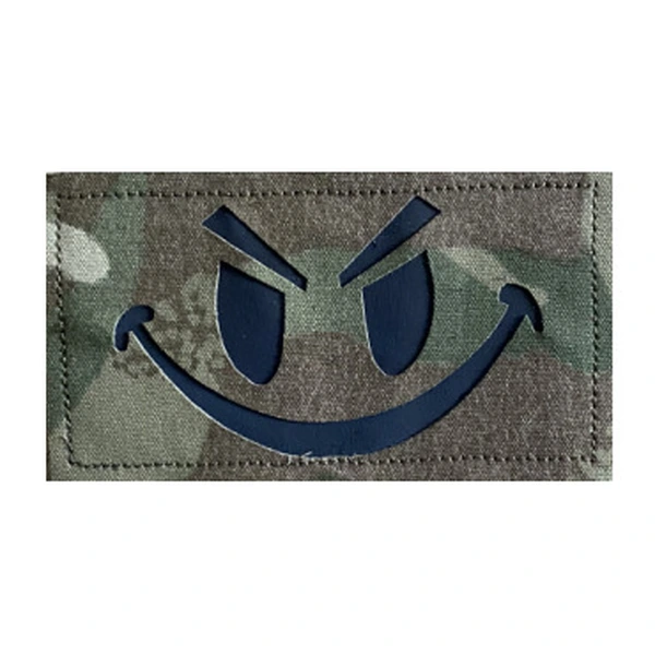 Glow In Dark Charm Smile Military Armband Patch for Hat Backpack