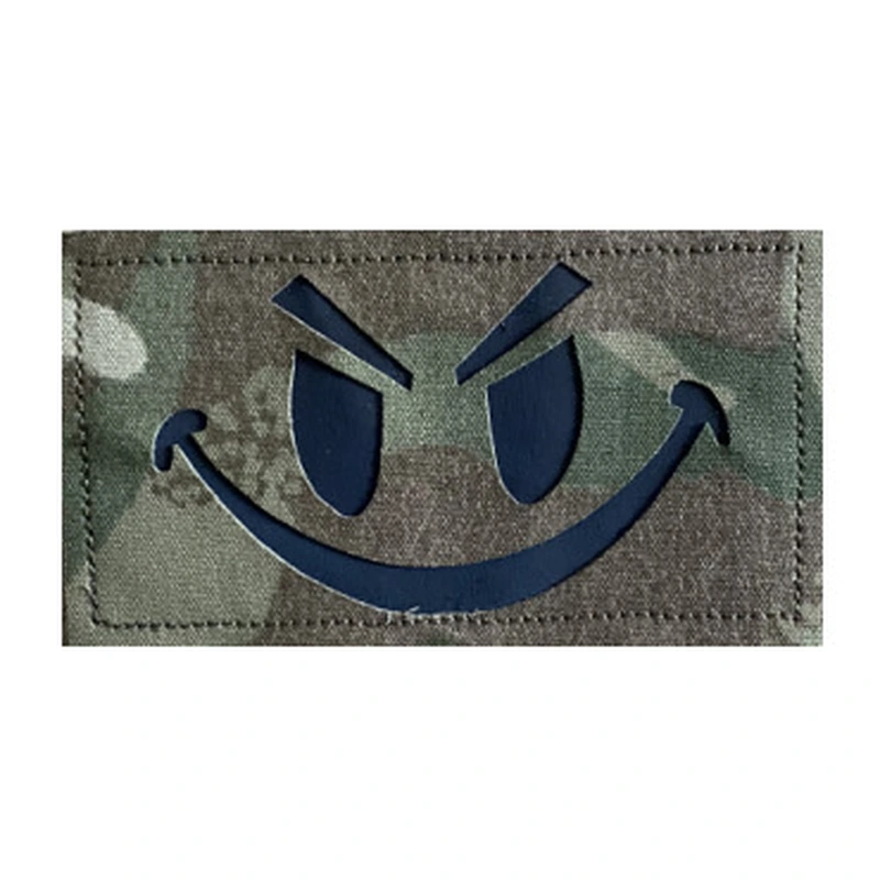 Glow In Dark Charm Smile Military Armband Patch for Hat Backpack
