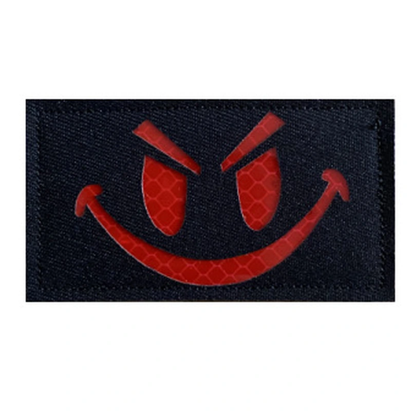 Glow In Dark Charm Smile Military Armband Patch for Hat Backpack