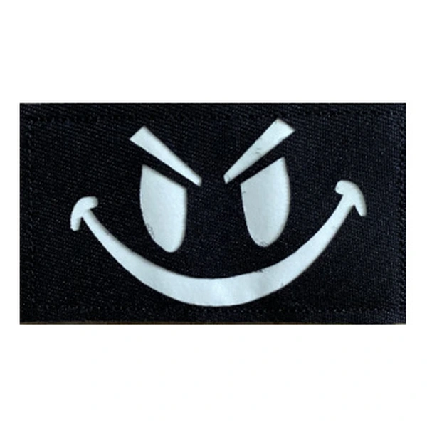 Glow In Dark Charm Smile Military Armband Patch for Hat Backpack