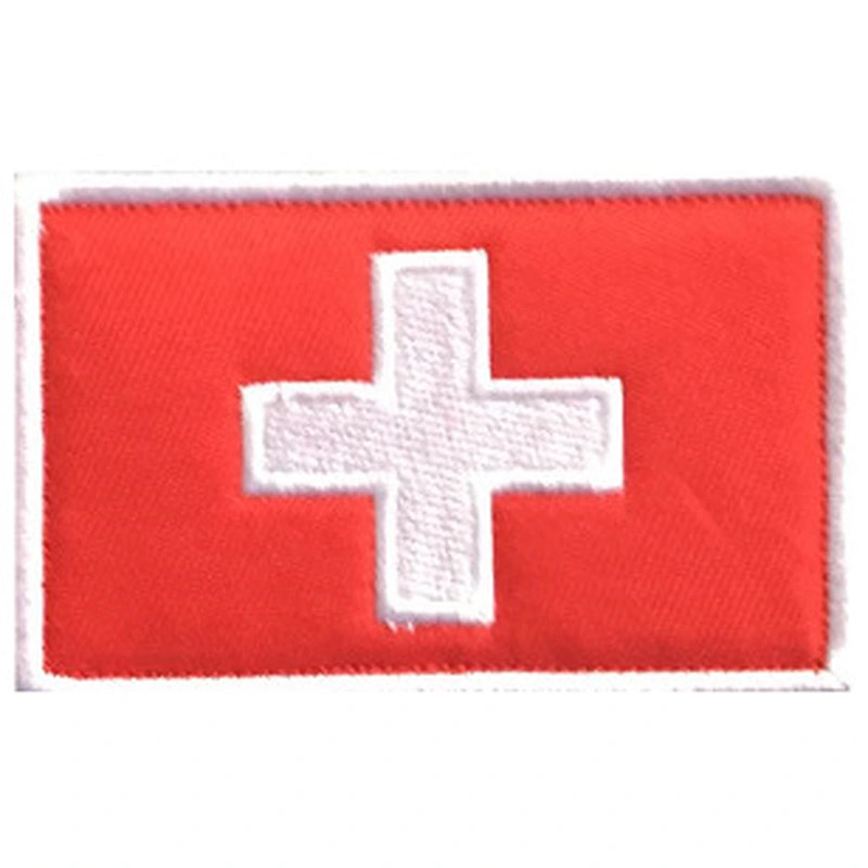 Customized Medical Assistance Embroidery Hook Loop Armband Badge