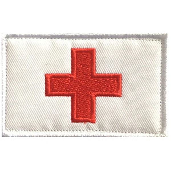 Customized Medical Assistance Embroidery Hook Loop Armband Badge